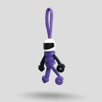 Thumbnail for Purple Biker Buddy Paracord Keychain